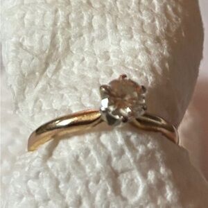 Kay Jewelers Gold Solitaire Engagement Ring